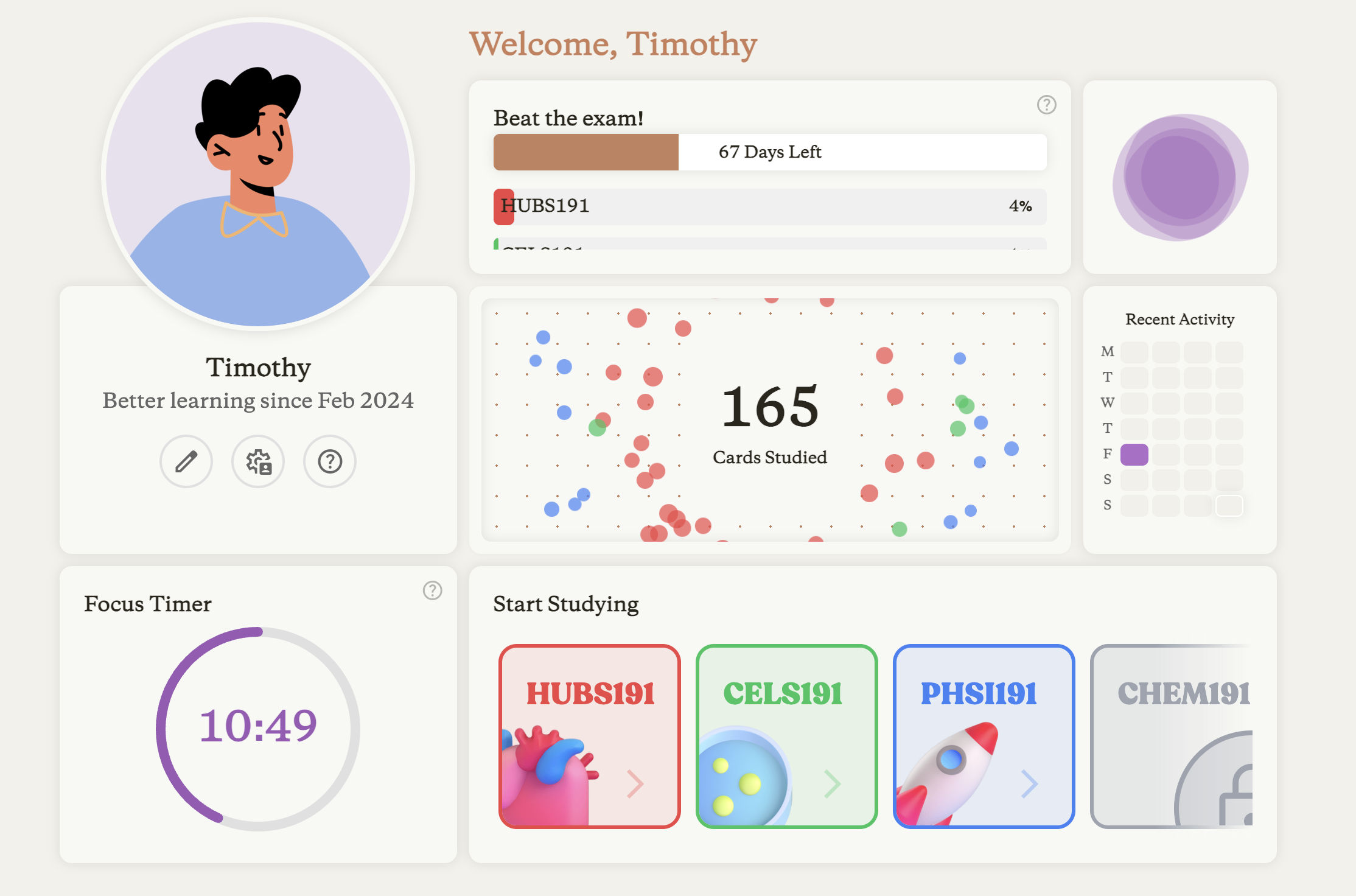 Mastery Modules Interface
